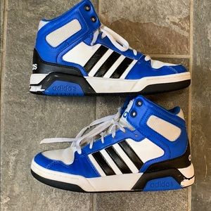 Adidas youth high top basketball sneakers